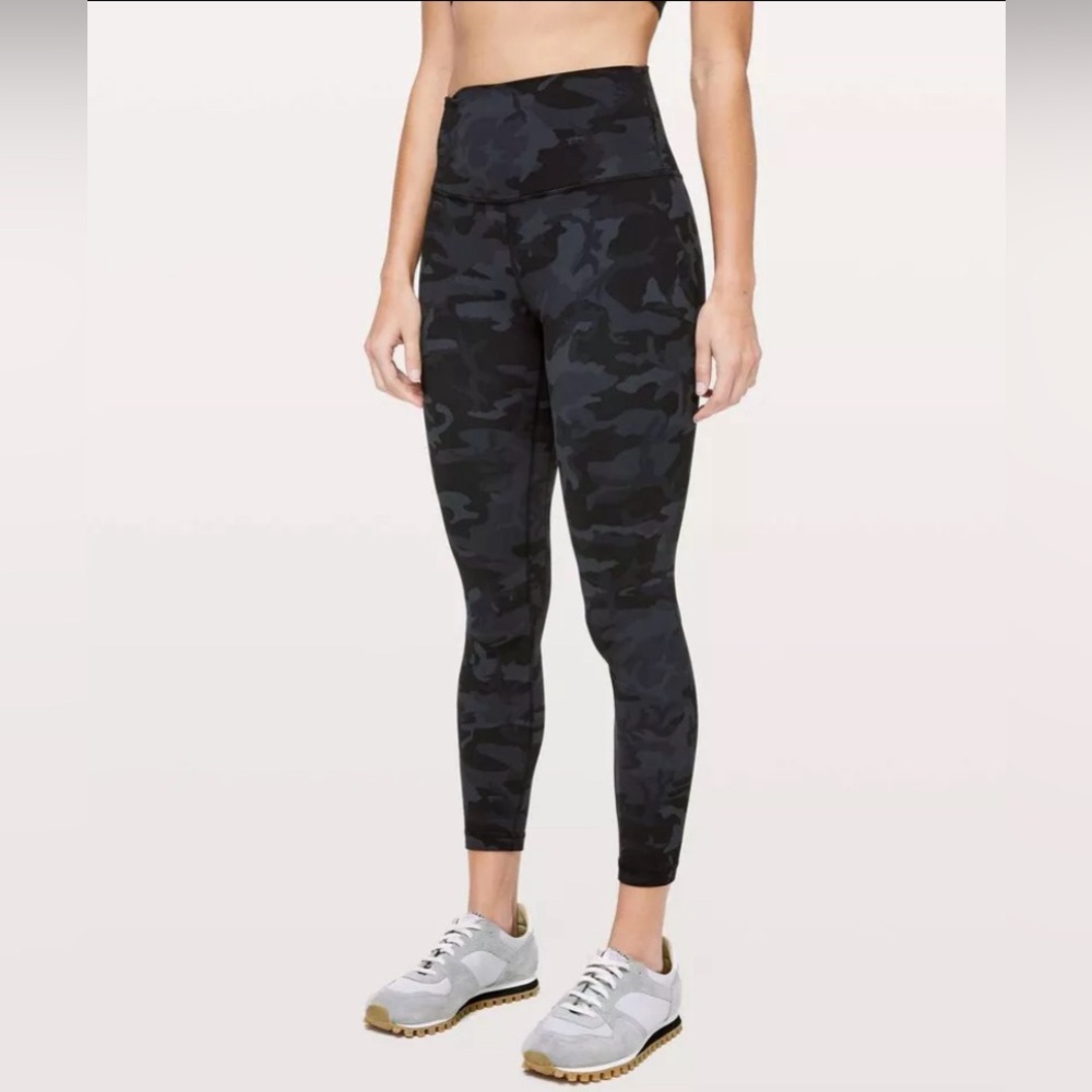 Lululemon Athletica Align Pant II *25” in Incognito Camo Multi Grey Size 4 EUC